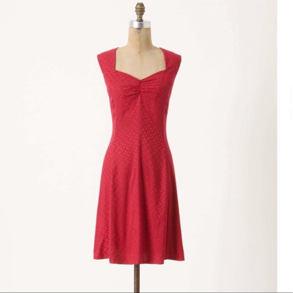 Anthropologie Dresses & Skirts - Anthropologie Sz 6 Maple Jacquard Polka Dot Dress